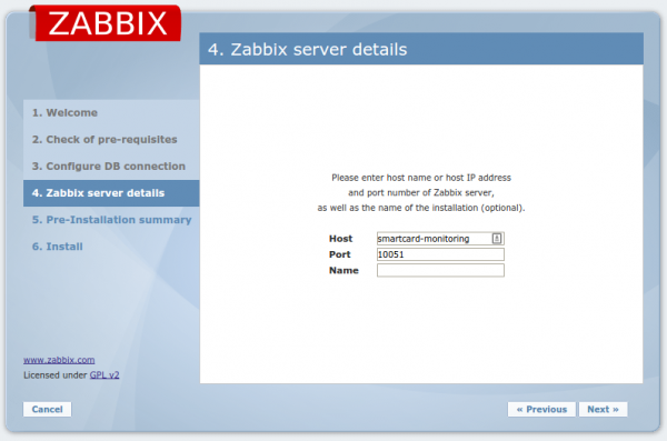 Zabbix server installation 03