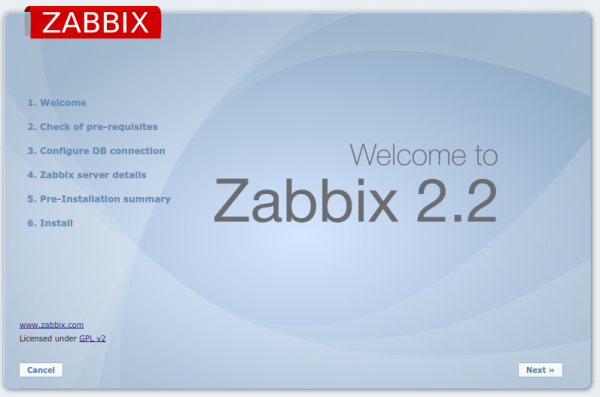 Zabbix server installation 01
