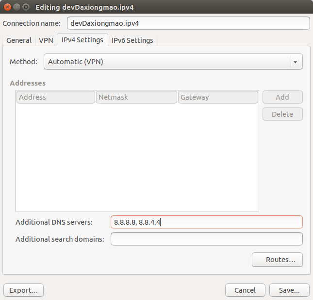 Ubuntu additional DNS entries