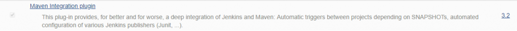 Jenkins settings # Maven Integration plugin